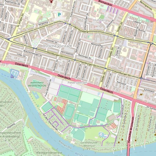 Karte Peterswerder